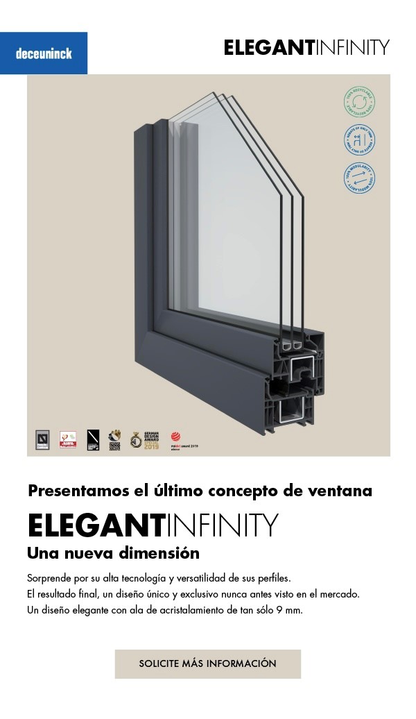 VENTANA DE PVC-DECEUNINCK-ELEGANT-INFINITIY-PERFIL-RECTO